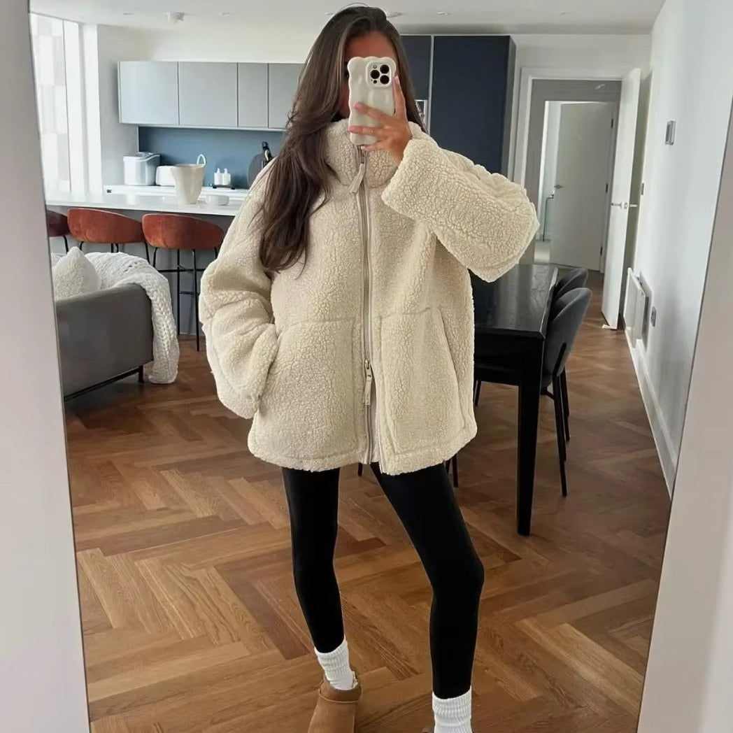 Casaco Teddy Susan com Fecho Zip