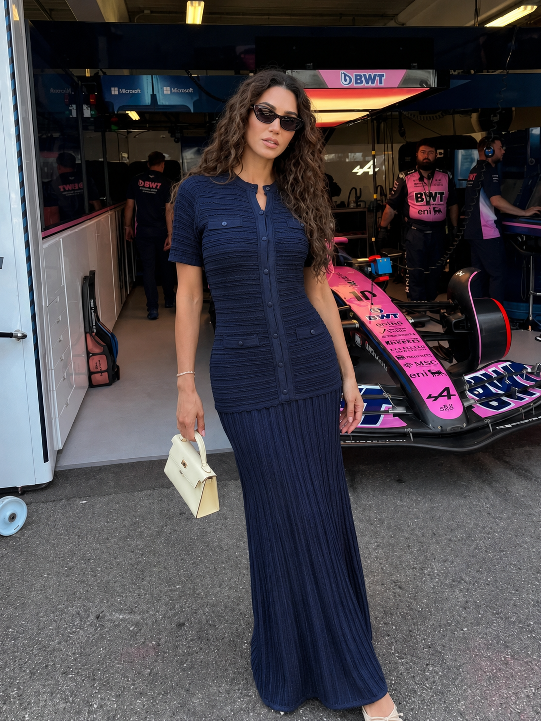 Vestido maxi de punto con lentejuelas Beatrice