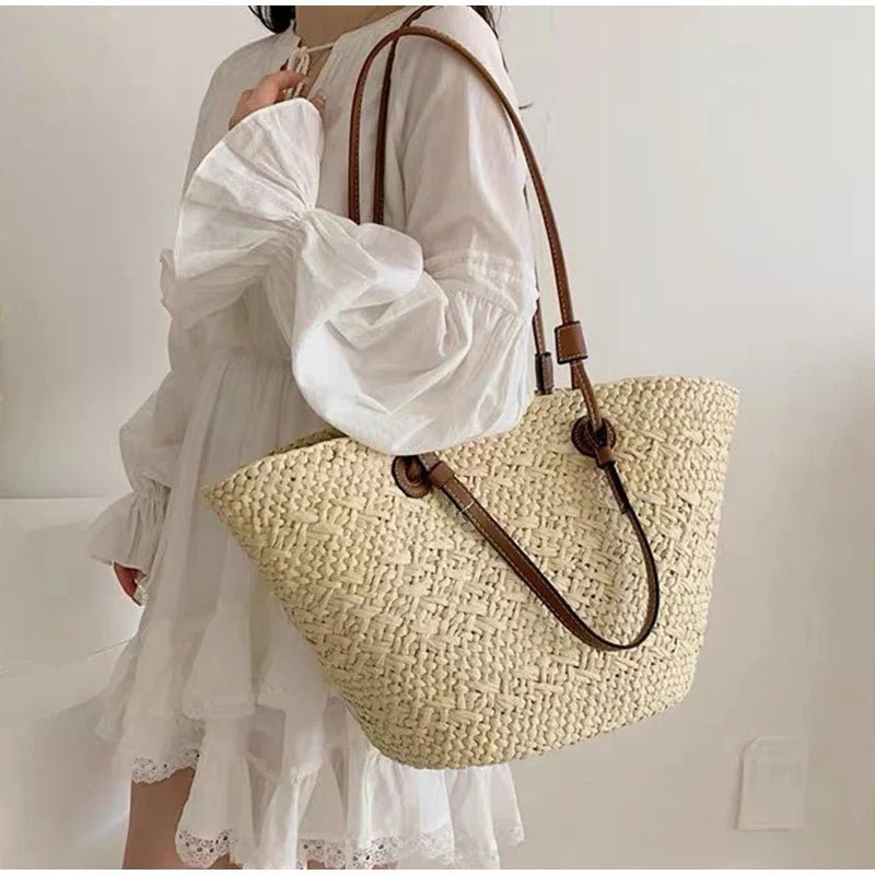 Tote de verão entrançada Margot
