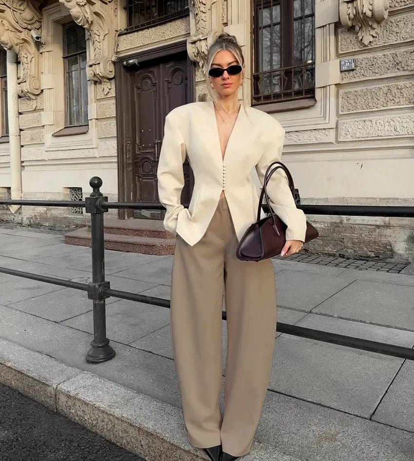 SOERA Isadora Padded Slim Blazer - Blazers - 1005010631303861-;kA1774621553520833283 S