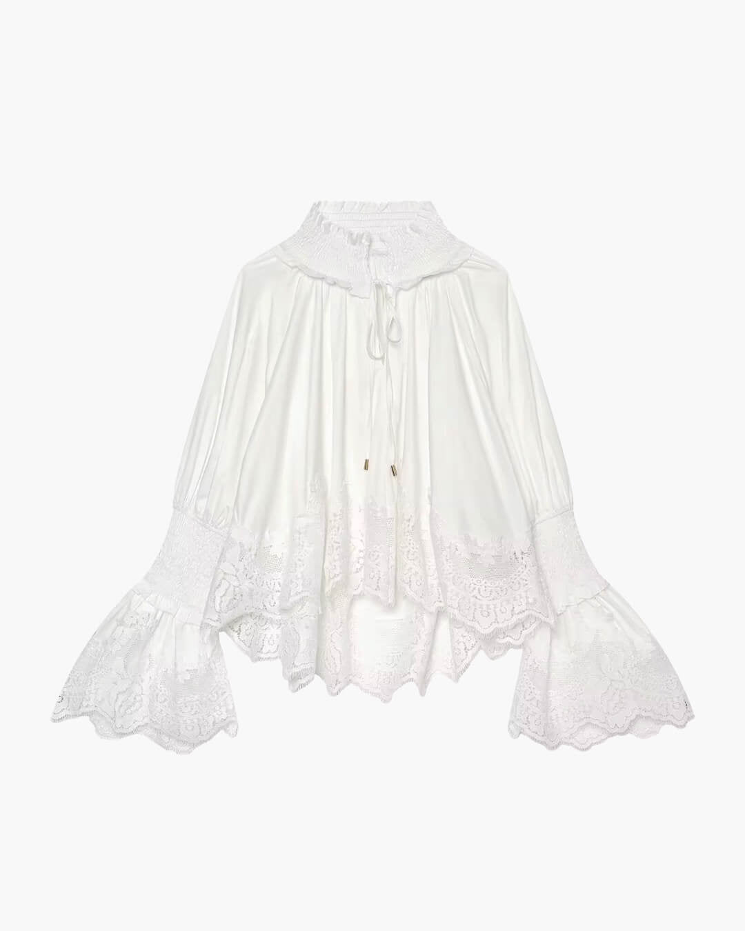 SOERA Annie Embroidery Lace Trim Blouse - Blouse - SOERA-852995-DEF-OS-86339 XS