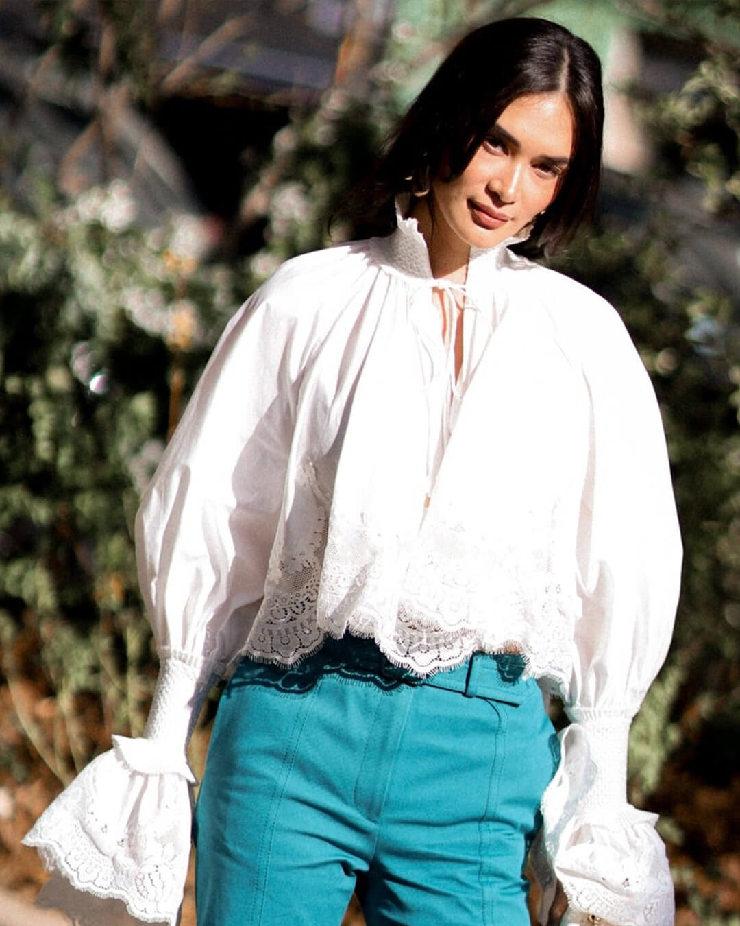 SOERA Annie Embroidery Lace Trim Blouse - Blouse - SOERA-852995-DEF-OS-86342 L