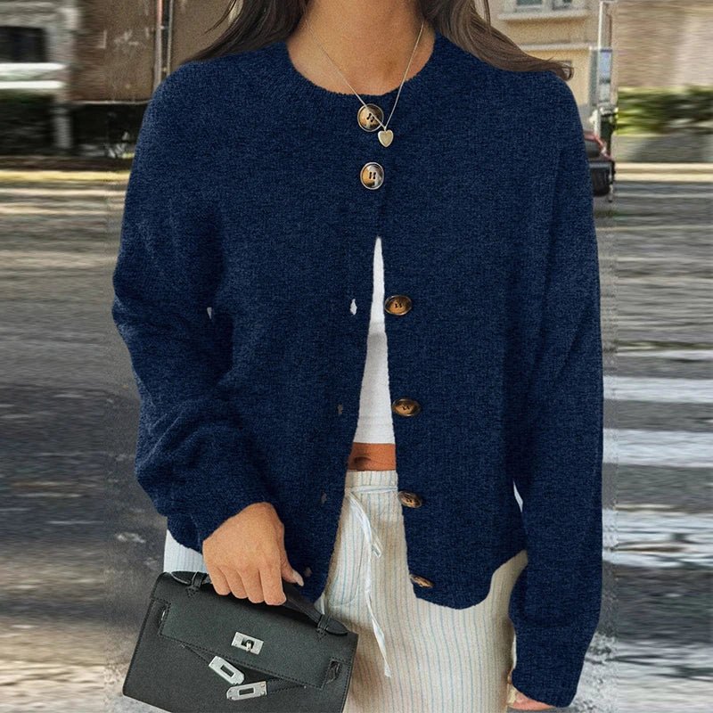 SOERA Lucy Knit Cardigan - Cardigans - 3256809337279348-;uV1764003583420579444 Navy Blue S