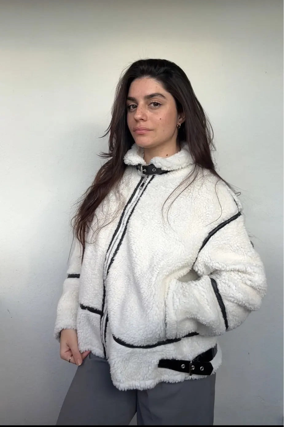 Chaqueta bomber de bouclé Chantal