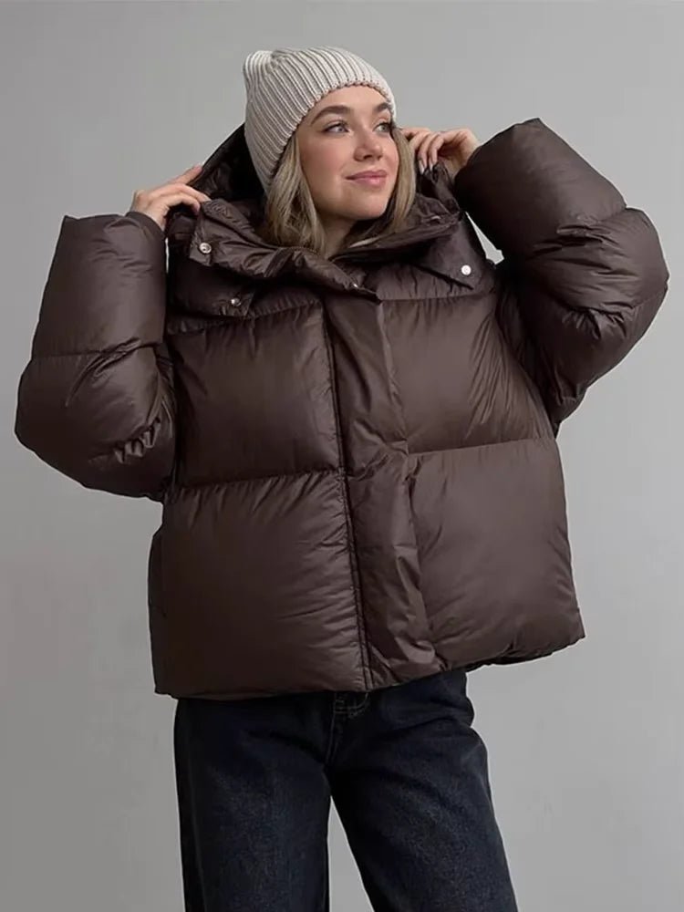 SOERA Rosalie Puffer Jacket - Coats & Jackets - 1005010161863702-;gU1761217546081835829 Dark Brown S