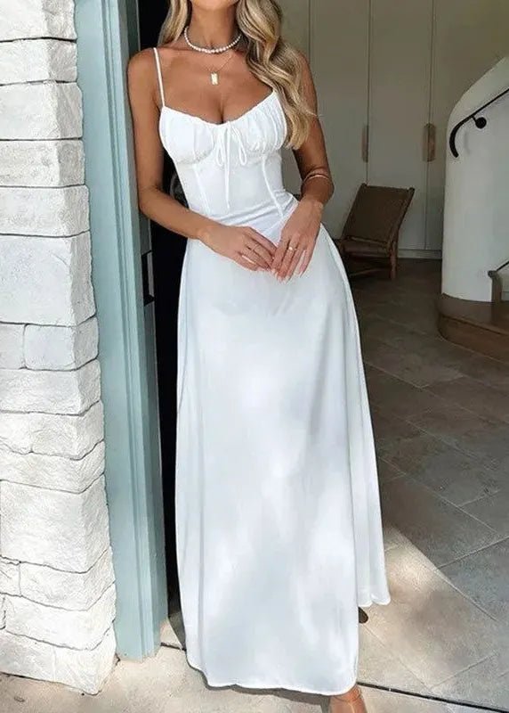 SOERA Bianca Corset Bodice Maxi Dress - Dress -  White M