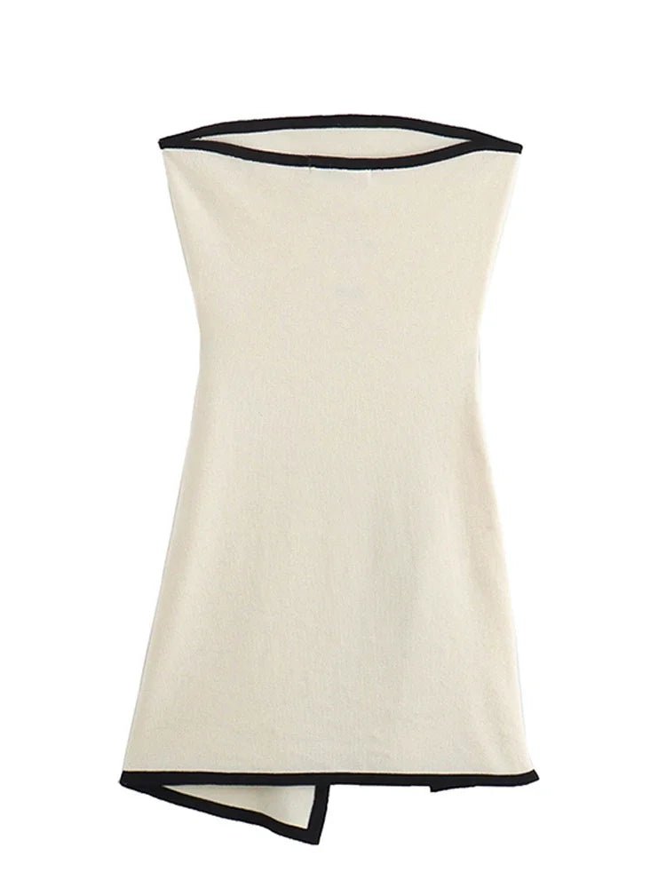 SOERA Celeste Backless Lace - Up Mini Dress - Dress -  White L
