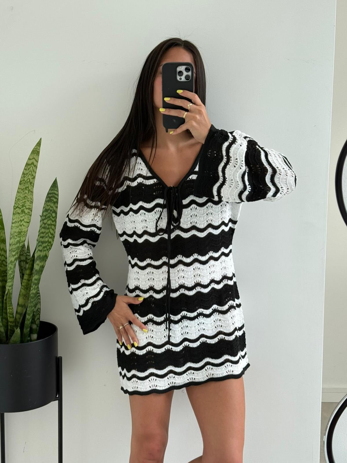 SOERA Elena Crochet Contrast Mini Dress - Dress - SOERA-597187-S-OS-39459 S