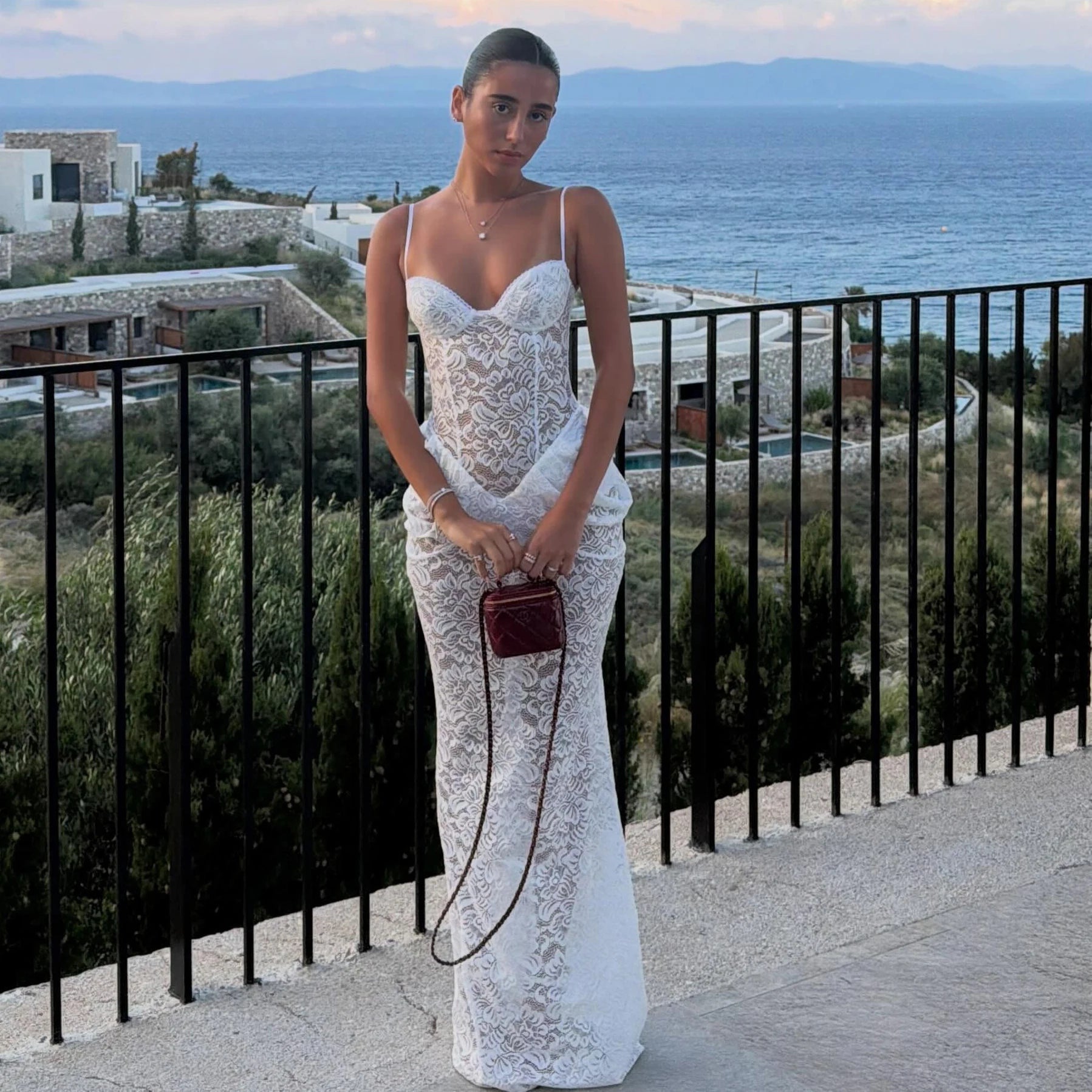 SOERA Isabella Corset Lace Maxi Dress - Dress - SOERA-002883-DRE-S-15811 White S