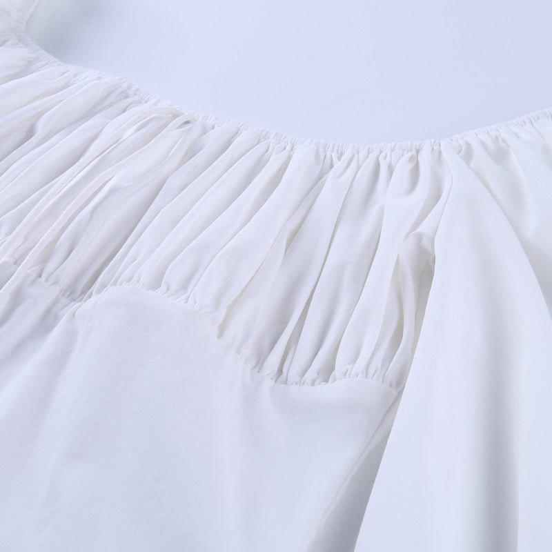 SOERA Maya Drawstring Dress - Dress - SOERA-661187-WHI-L-28131 L