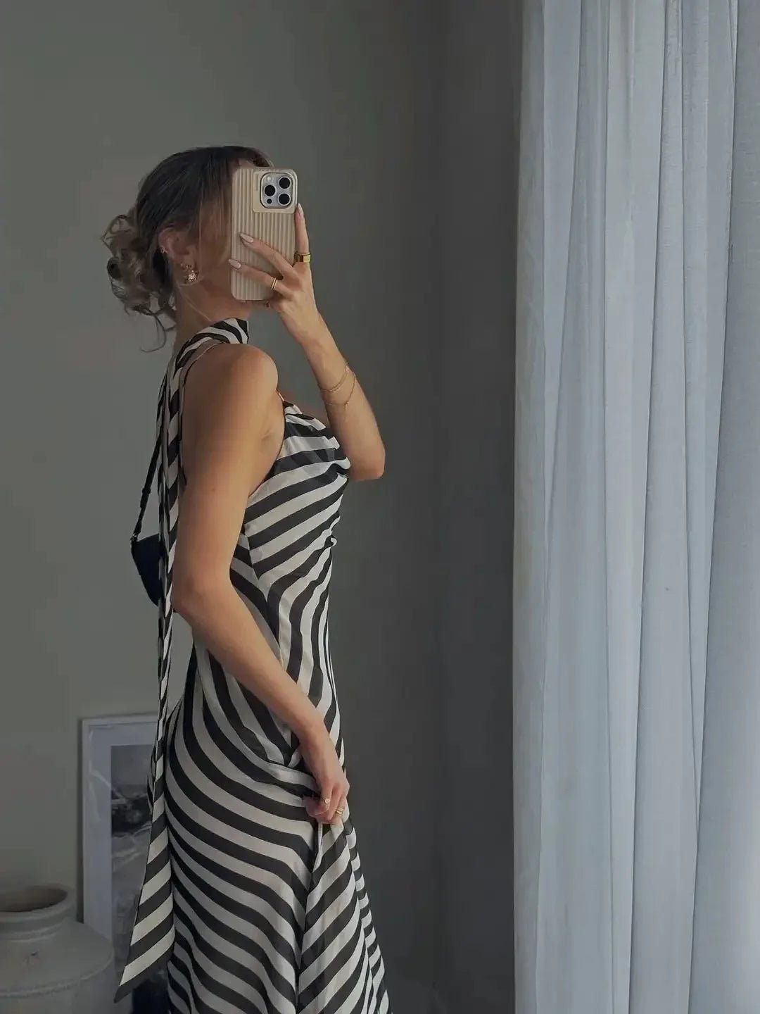 SOERA Sophia Striped Scarf Maxi Dress - Dress - SOERA-392259-MUL-L-24675 L