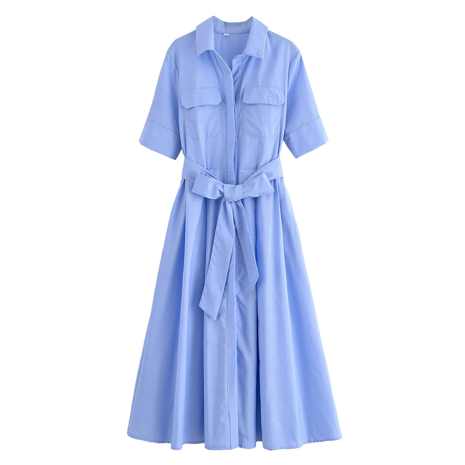 SOERA Ariane Belted Shirt Midi Dress - Dresses -  Pink XS