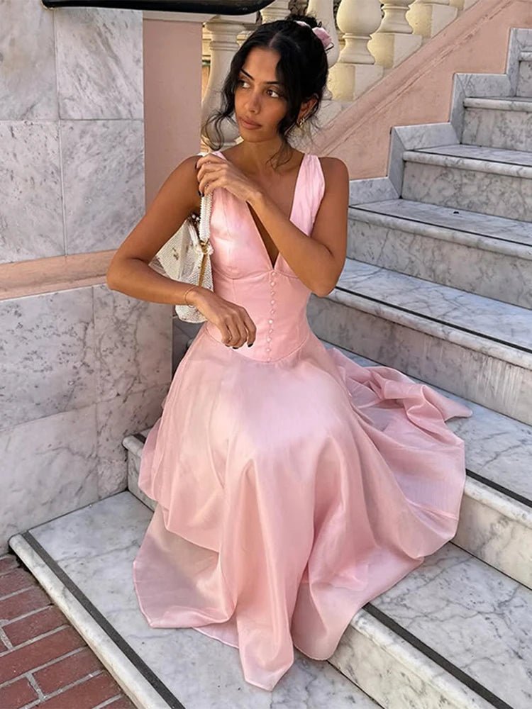 SOERA Candice Sleeveless V-Neck Midi Dress - Dresses -  XS