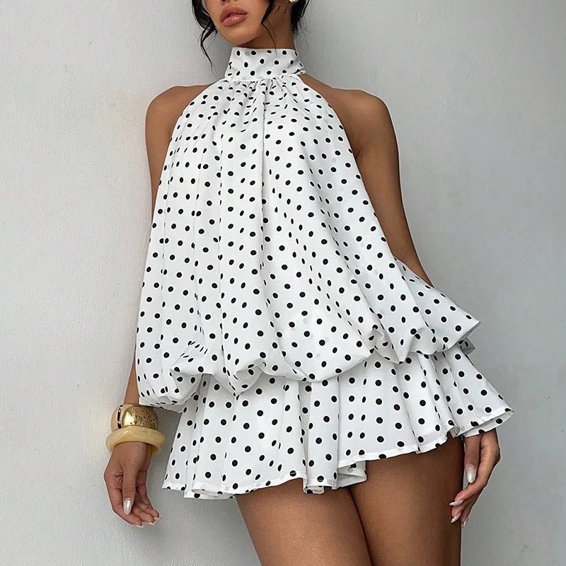 SOERA Eden Halter Backless Mini Dress - Dresses -  White S