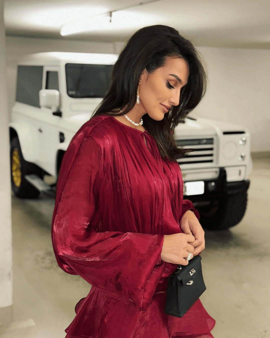 SOERA Gwyneth Blouson Mini Dress - Dresses - il1770927322298575927 Burgundy S