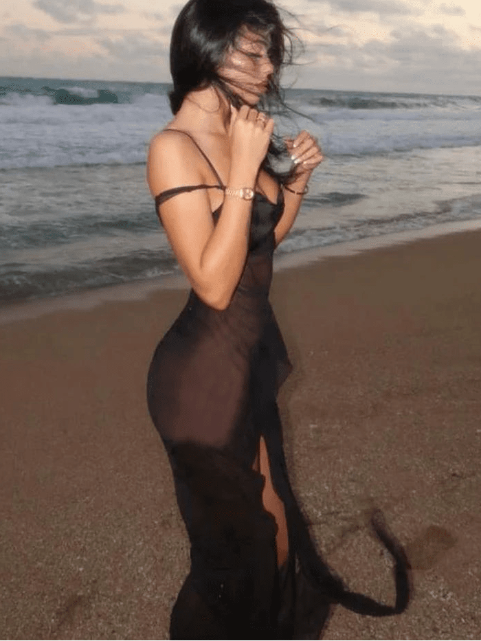 SOERA Laila Mesh Strap Maxi Dress - Dresses - 1005006872923627-;ME1771582048881263202 S