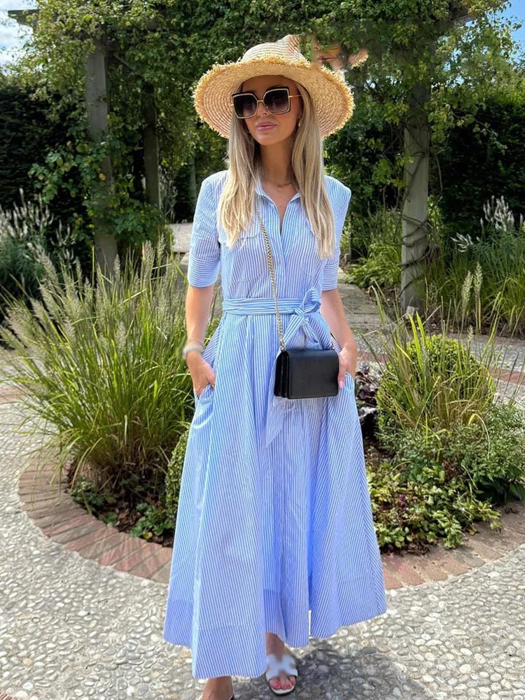 SOERA Stacie Bow Tie-Waist Shirt Dress - Dresses -  White XS