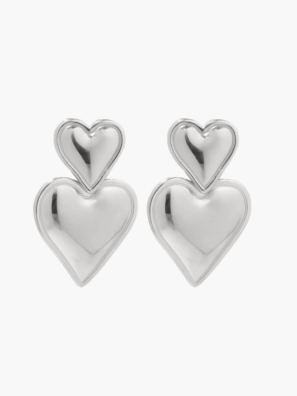 Heart earrings 14K gold plated - SOERA Store