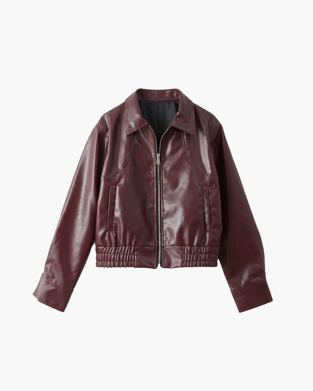 Chaqueta Fiona de solapa en cuero sintético