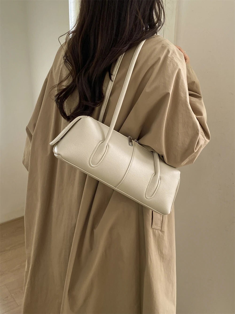 SOERA Beatrice Retro Underarm Shoulder Bag - Handbags -  Grey