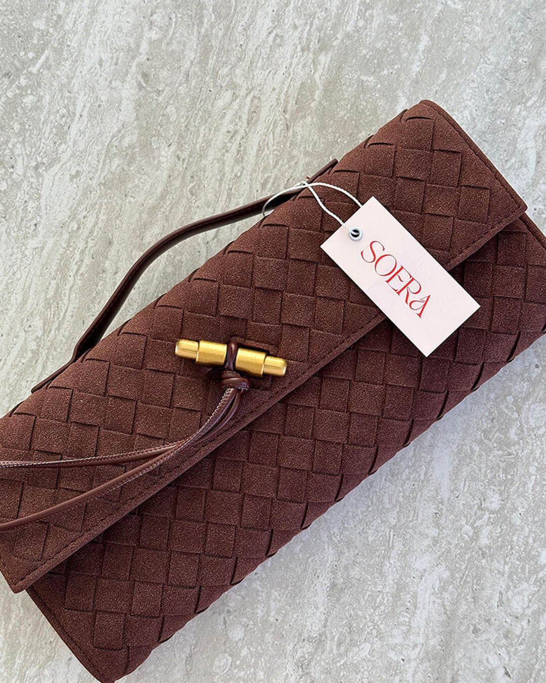 SOERA Bianca Suede Bag - Handbags - Soera-Bianca-Bag-darkbrown Dark Brown