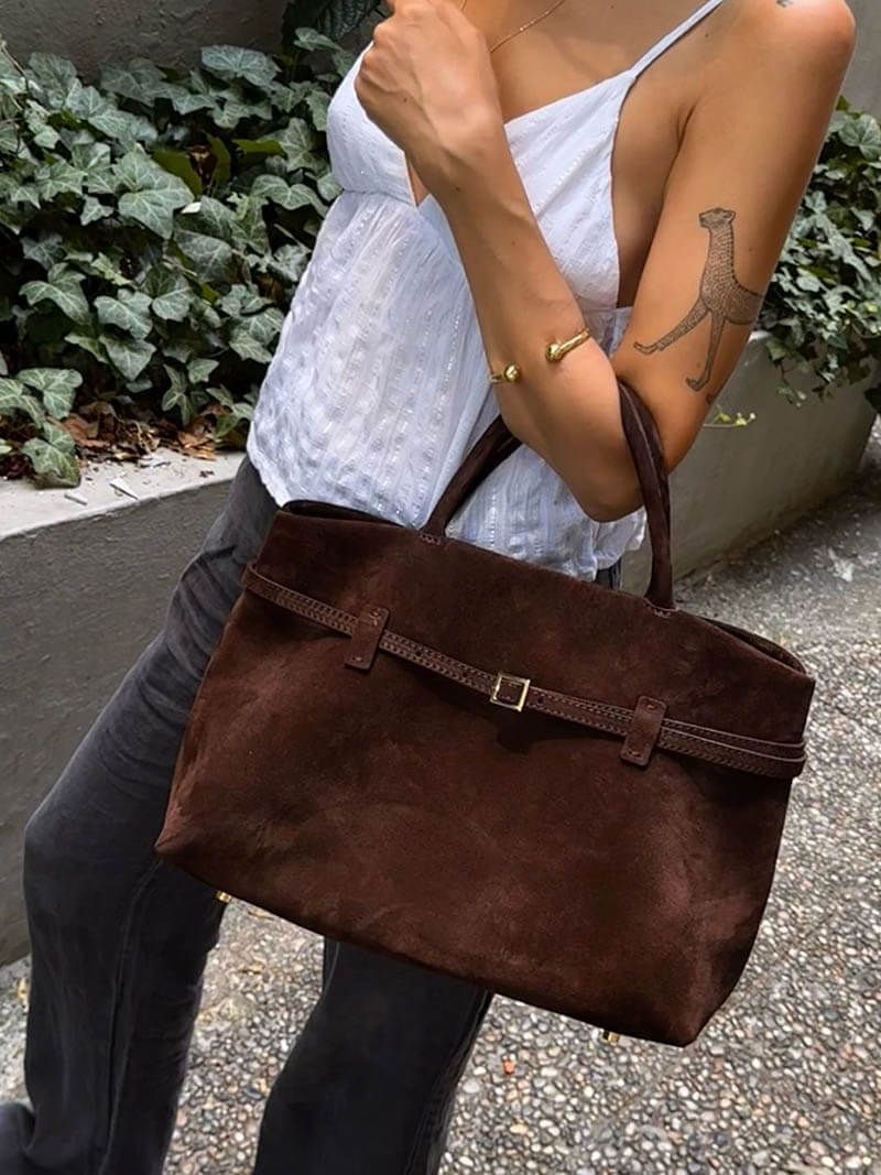 Dalila Faux Suede Bag