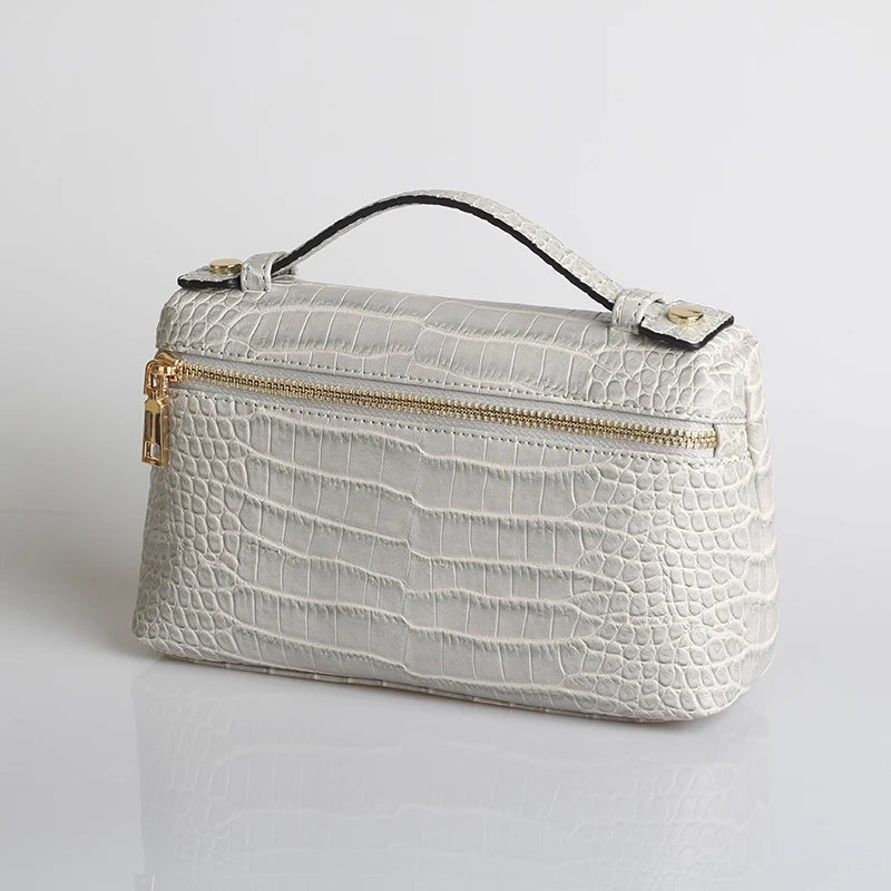 SOERA Minerva Crocodile Pattern Clutch Bag - Handbags -  Pink