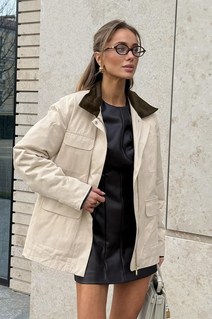 SOERA Lena Relaxed Cotton Jacket - Jacket - SOERA-222211-S-WHITE-99491 White S