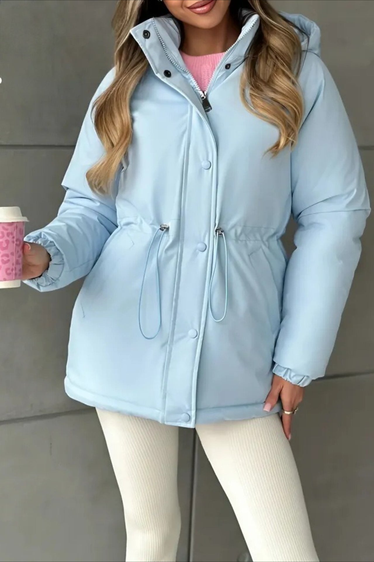 SOERA Adele Hooded Windbreaker Jacket - Jackets - gI1770383550822570404 Light Blue S