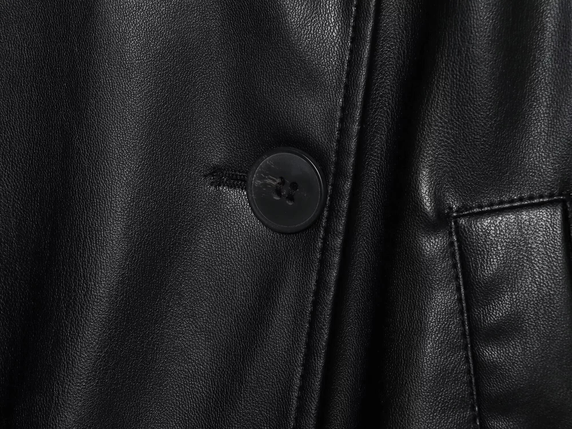 SOERA Alma Faux Leather Short Trench Coat - Jackets - 1005010089912037-;VX1773374038511552703 S