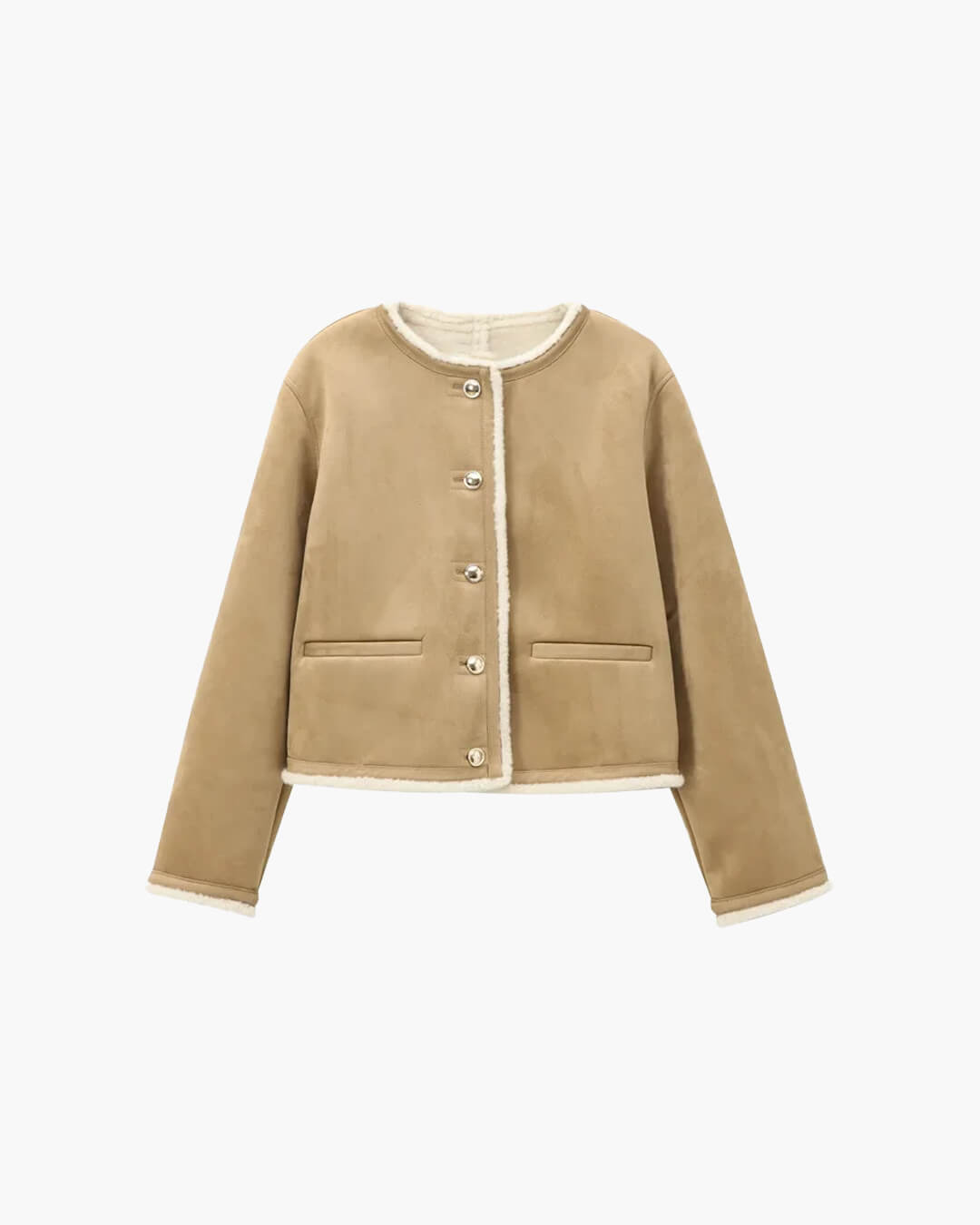 SOERA Aralyn Faux Fur Suede Coat - Jackets - 1005009972956325-;hV1764887228032067299 Beige XS