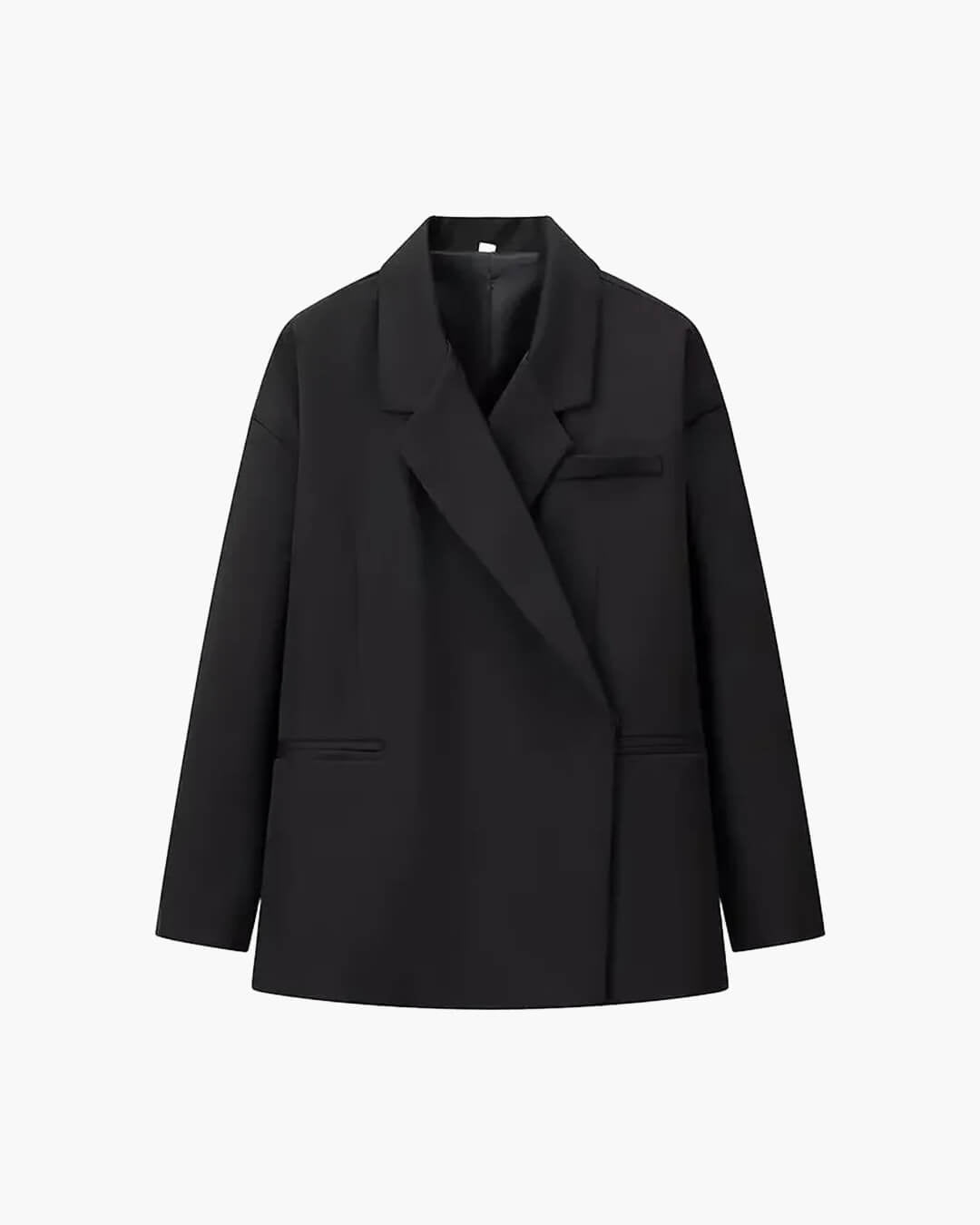 SOERA Brittany One - Button Lapel Blazer - Jackets - 1005009535153327-;iV1775063642612076910 Black L