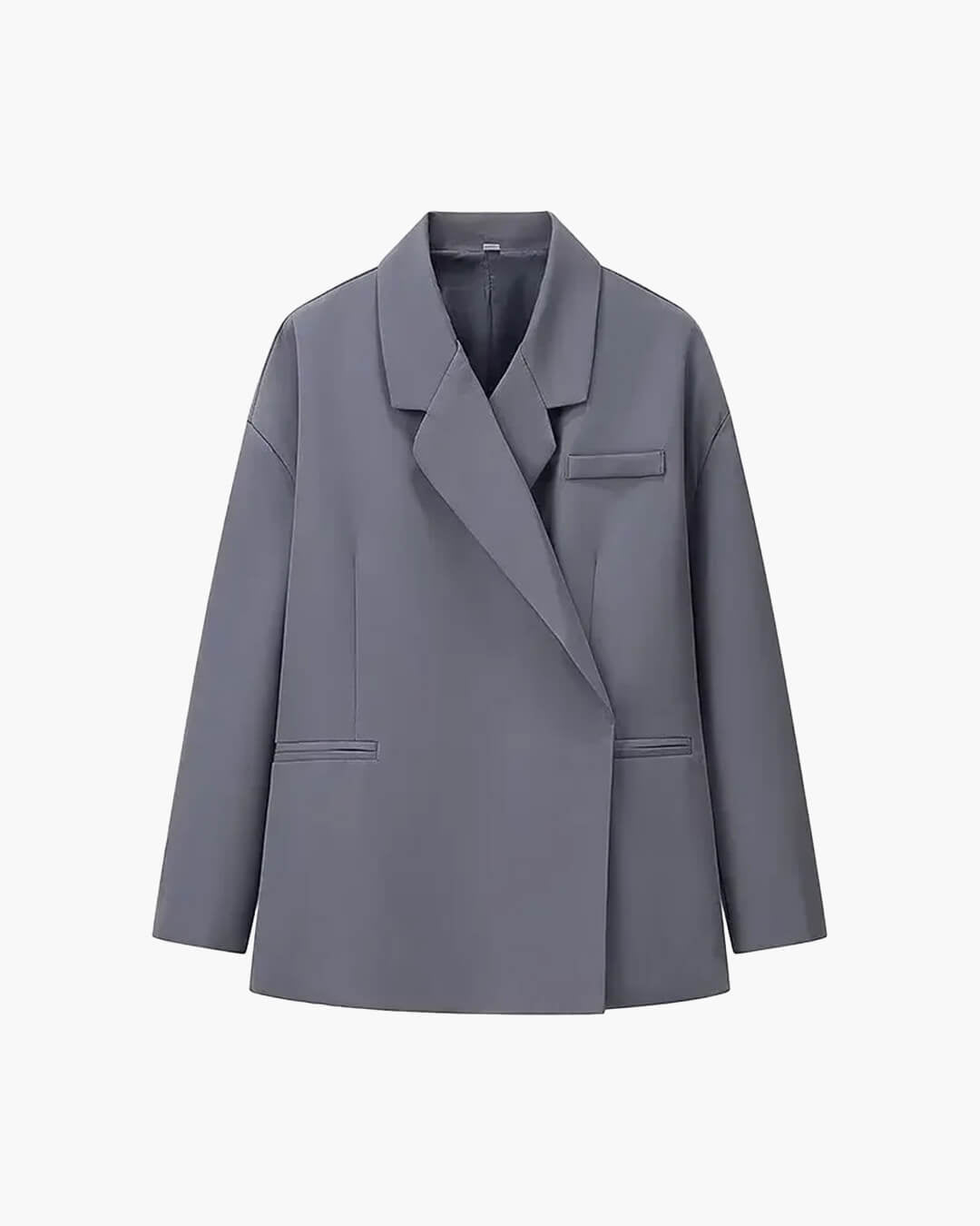 SOERA Brittany One - Button Lapel Blazer - Jackets - 1005009535153327-;wU1775063642612327545 Grey M