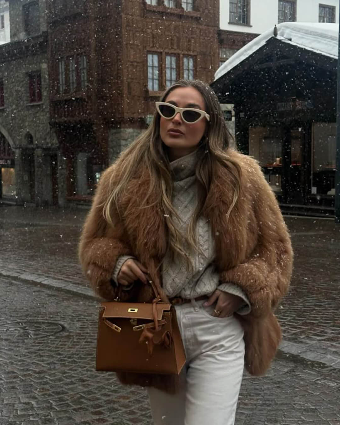 SOERA Carissa Faux Fur Coat - Jackets - 3256810153581963-;Ng1766488748817797298 Brown S