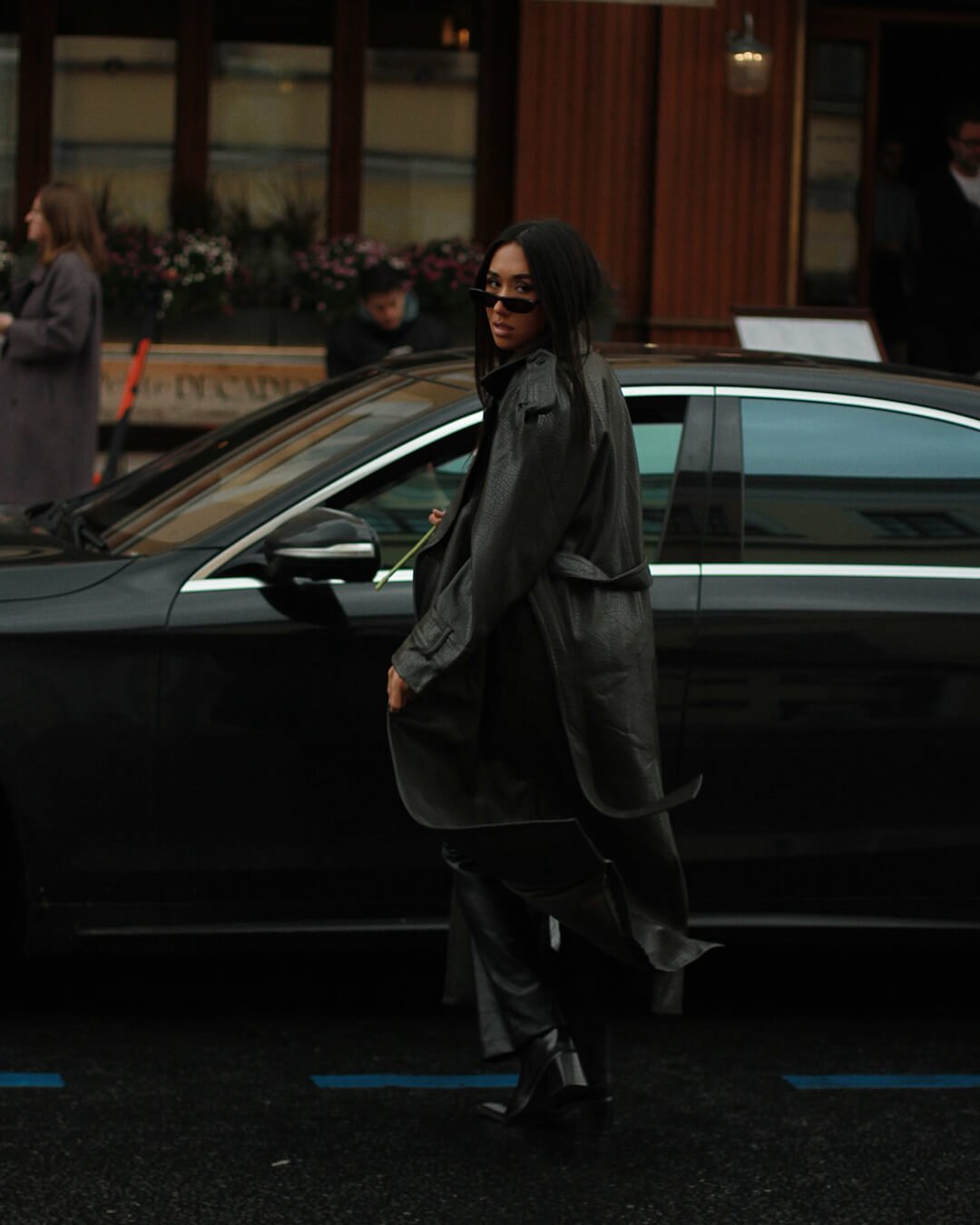 SOERA Danica Long Leather Jacket - Jackets - 1005010020772451-;Gp1762454653621474639 Khaki S