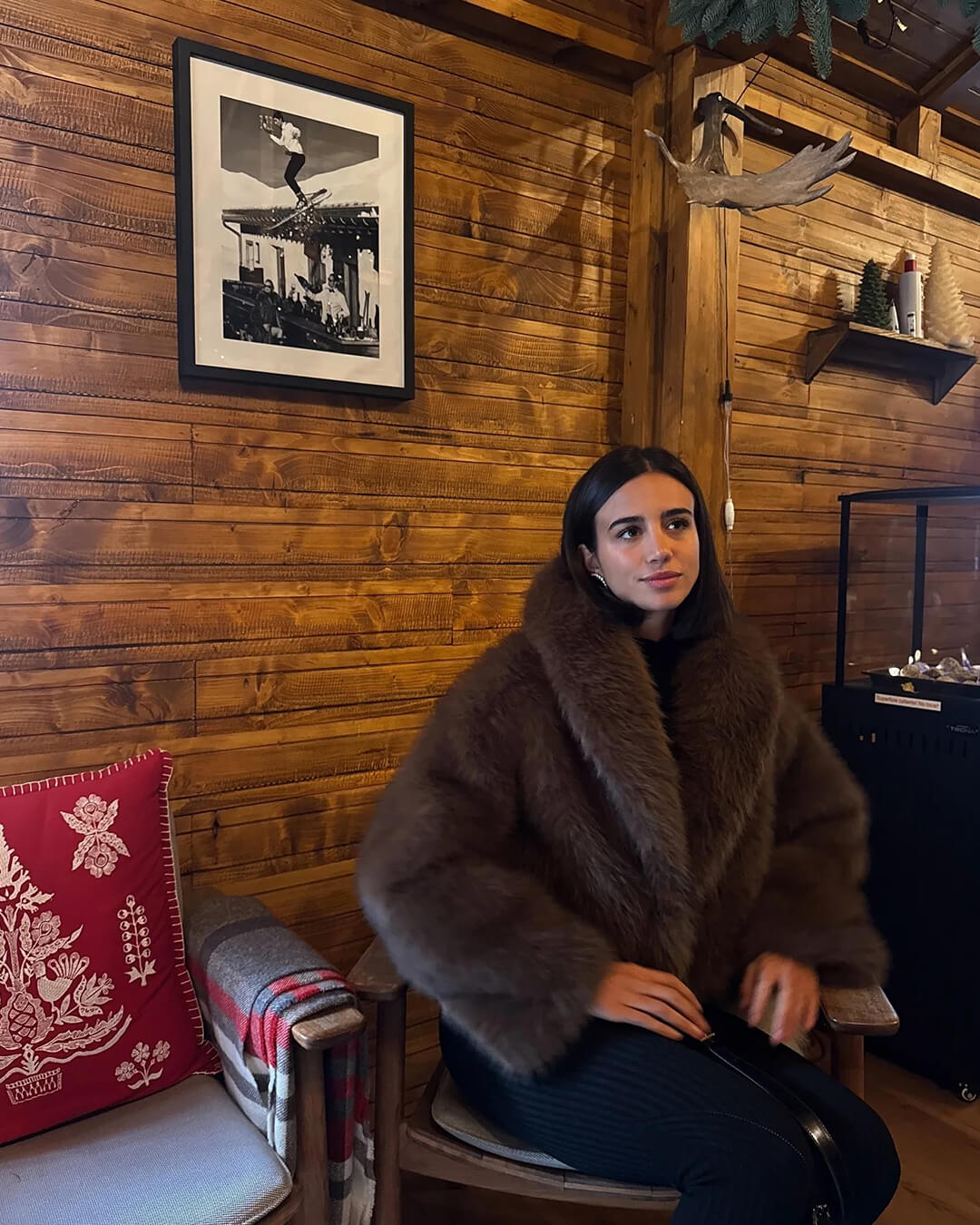 SOERA Elsa Short Faux Fur Coat - Jackets - Lh1765494947088554611 Brown XS