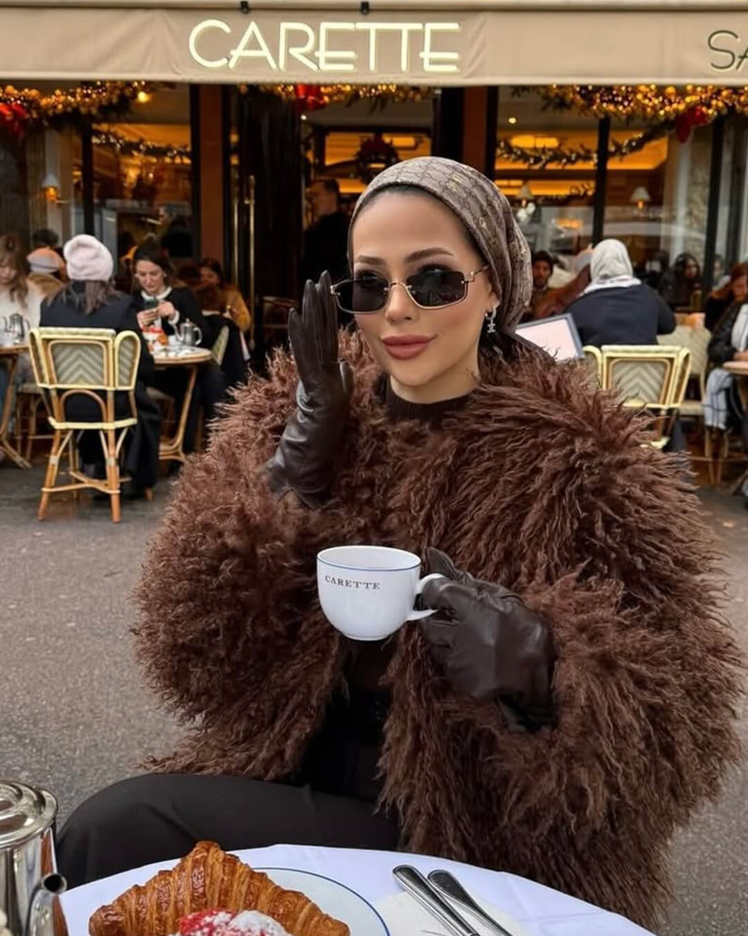 SOERA Elsie Fluffy Cropped Faux Fur Coat - Jackets - 3256808143910110-;zS1764703454482151884 Brown L