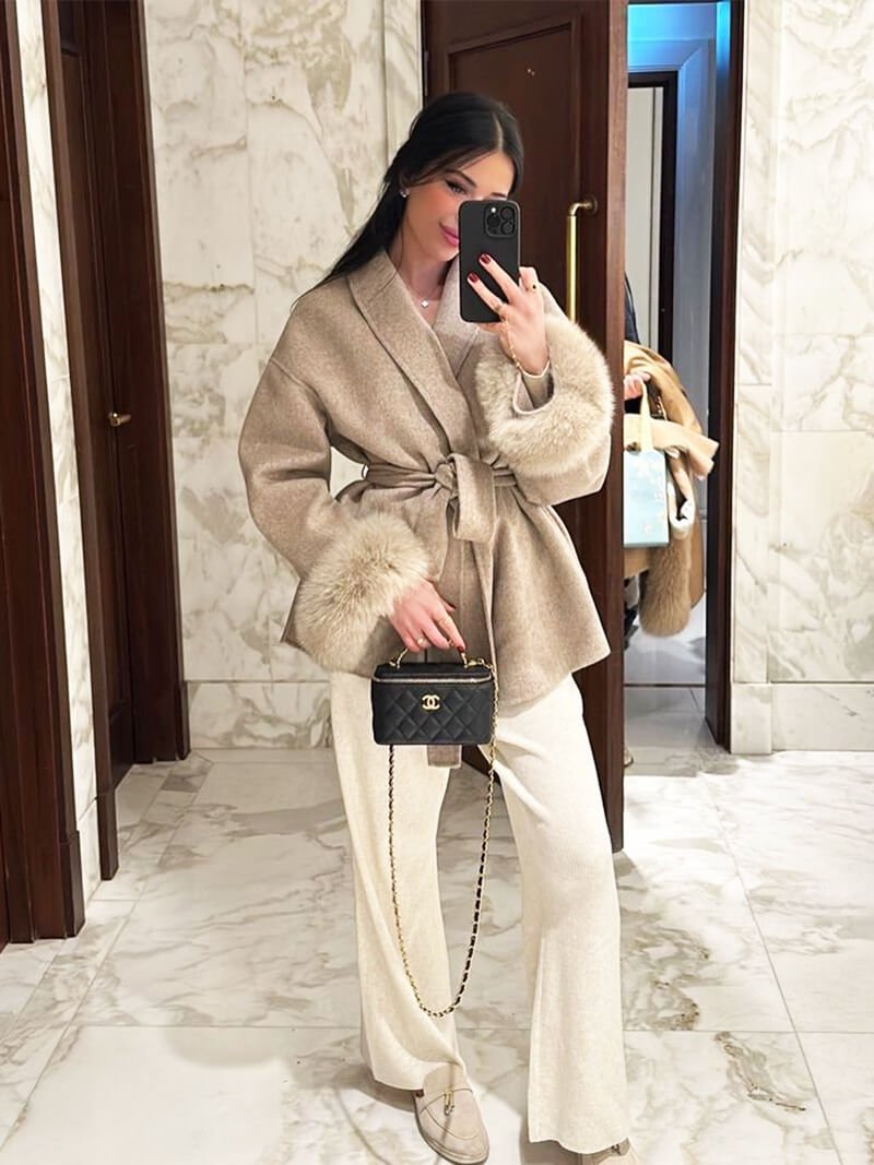 SOERA Grace Faux Fur Coat - jackets - DWOD2-WK406005 Beige S