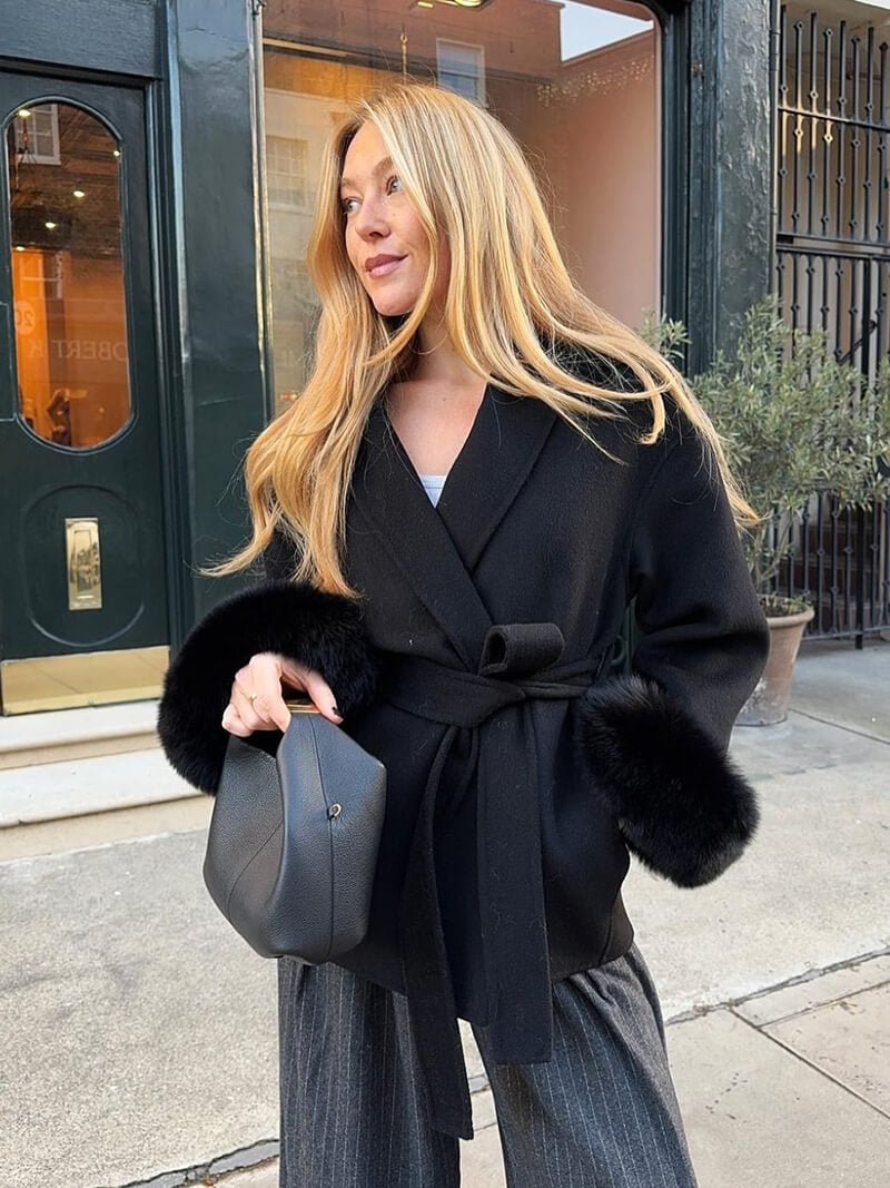 SOERA Grace Faux Fur Coat - jackets - Soera-Grace-Faux-Fur-Coat-Black/S Black S