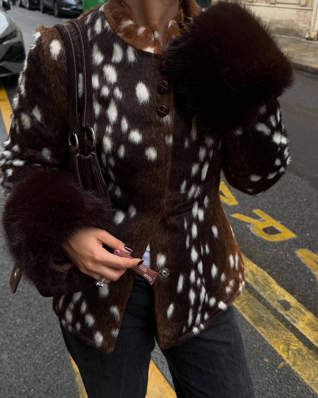 SOERA Julia Stand Collar Faux Fur Bambi Jacket - Jackets - SOERA-492931-PIC-S-84131 S