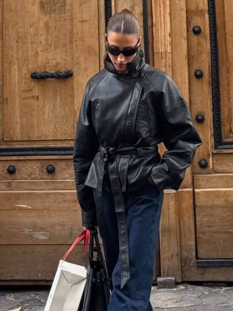 SOERA Maggie Faux Leather Motorcycle Jacket - Jackets - 1005010376469272-;Ua1775244633481879833 Black XS