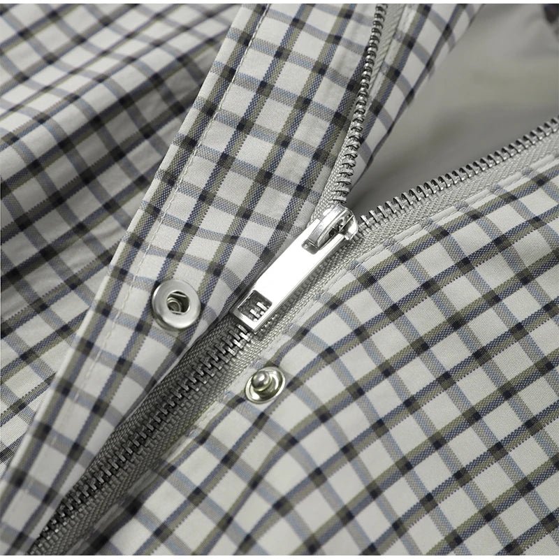 SOERA Marnie Check Hooded Zip Jacket - Jackets - 1005011795742449-;ej1775592292252208532 Beige S