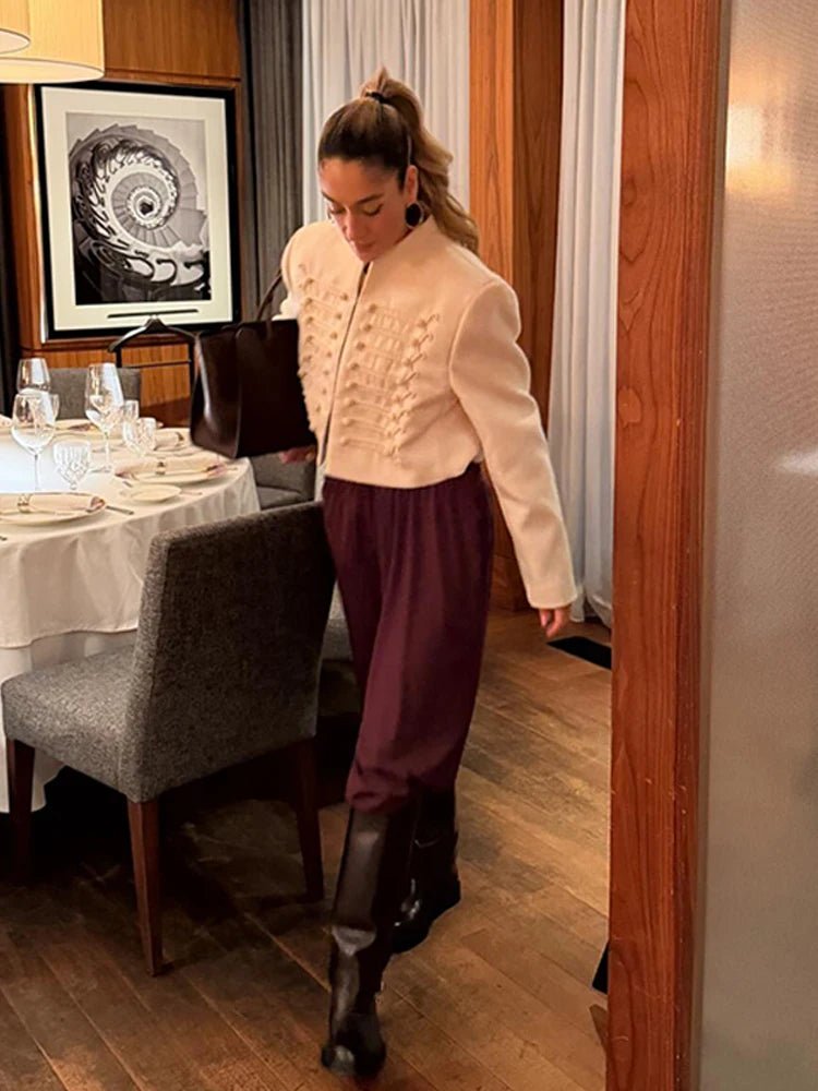 SOERA Nathalie Napoleon Jacket - Jackets - 1005010207586901-;kB1774621566650401097 White M