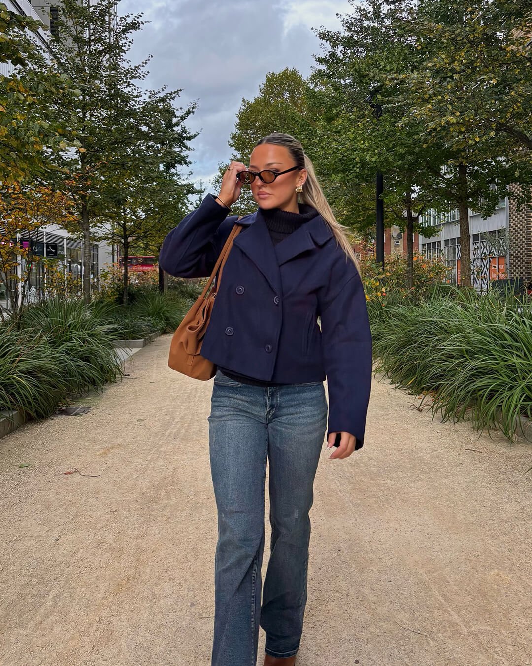 SOERA Suzane Short double - breasted Coat - Jackets - VX1766362638993524296 Navy Blue L