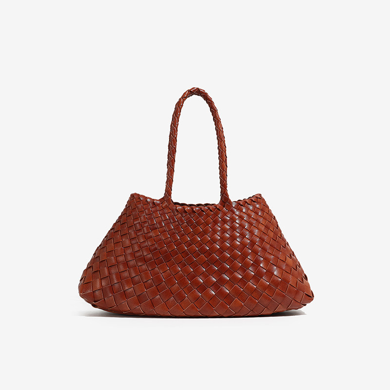 Bolso Mediano Trenzado de Cuero Vegano Marissa