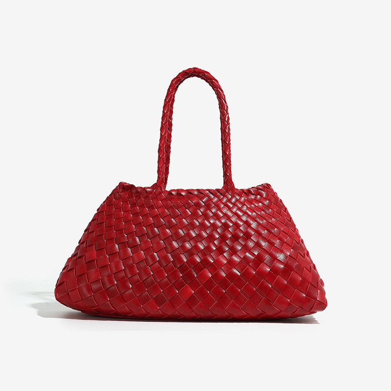 Bolso Mediano Trenzado de Cuero Vegano Marissa