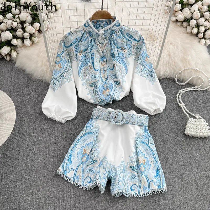 SOERA Bella Vintage Floral Two-Piece Set - Matching Sets -  Set L