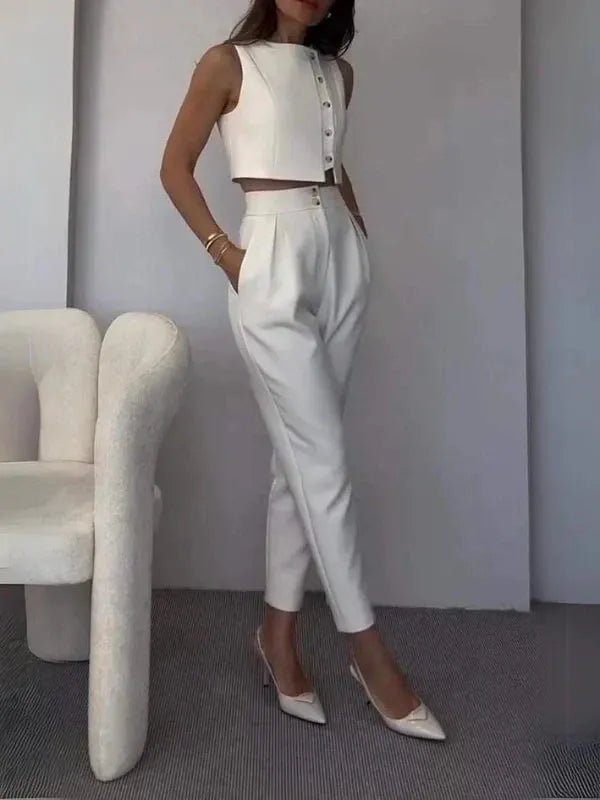 SOERA Helena Two - Piece Set - Matching Sets -  White M