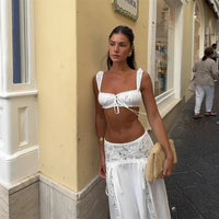 Keila Conjunto de Bralette e Saia Maxi