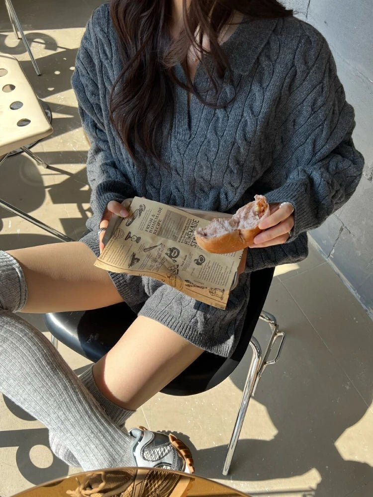 SOERA Maureen Knit Polo 2 piece Set - Matching Sets - 1005008341971228-;ca1769414230323147871 Black One Size